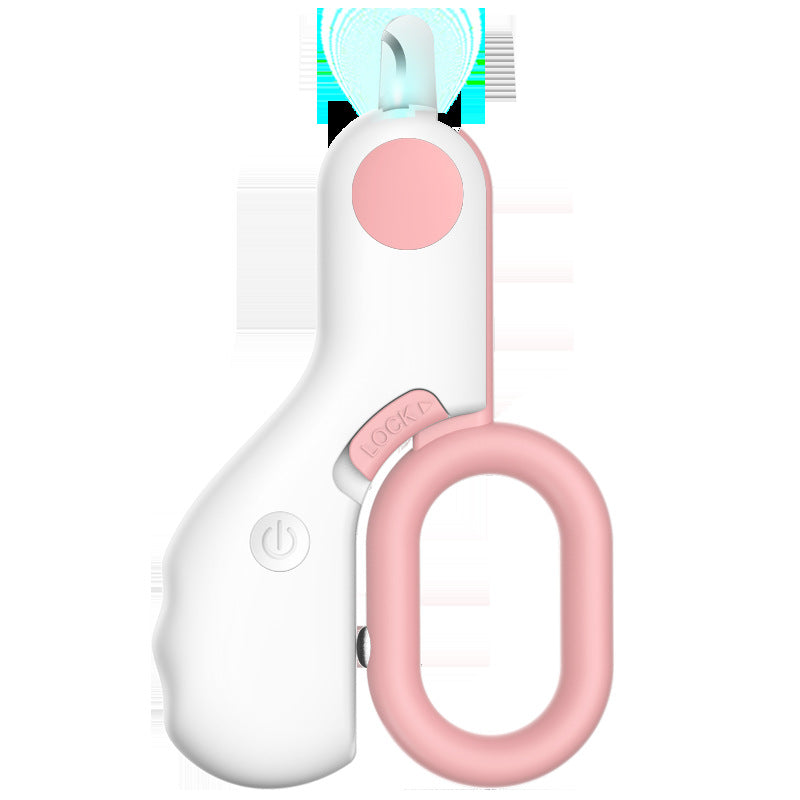 LED Illuminated Mini ABS Pet Nail Trimmer Tool