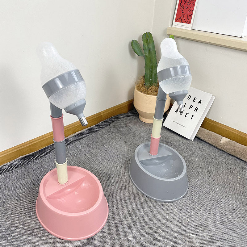 Pet Automatic Water Dispenser Adjustable Height Feeder Bowl
