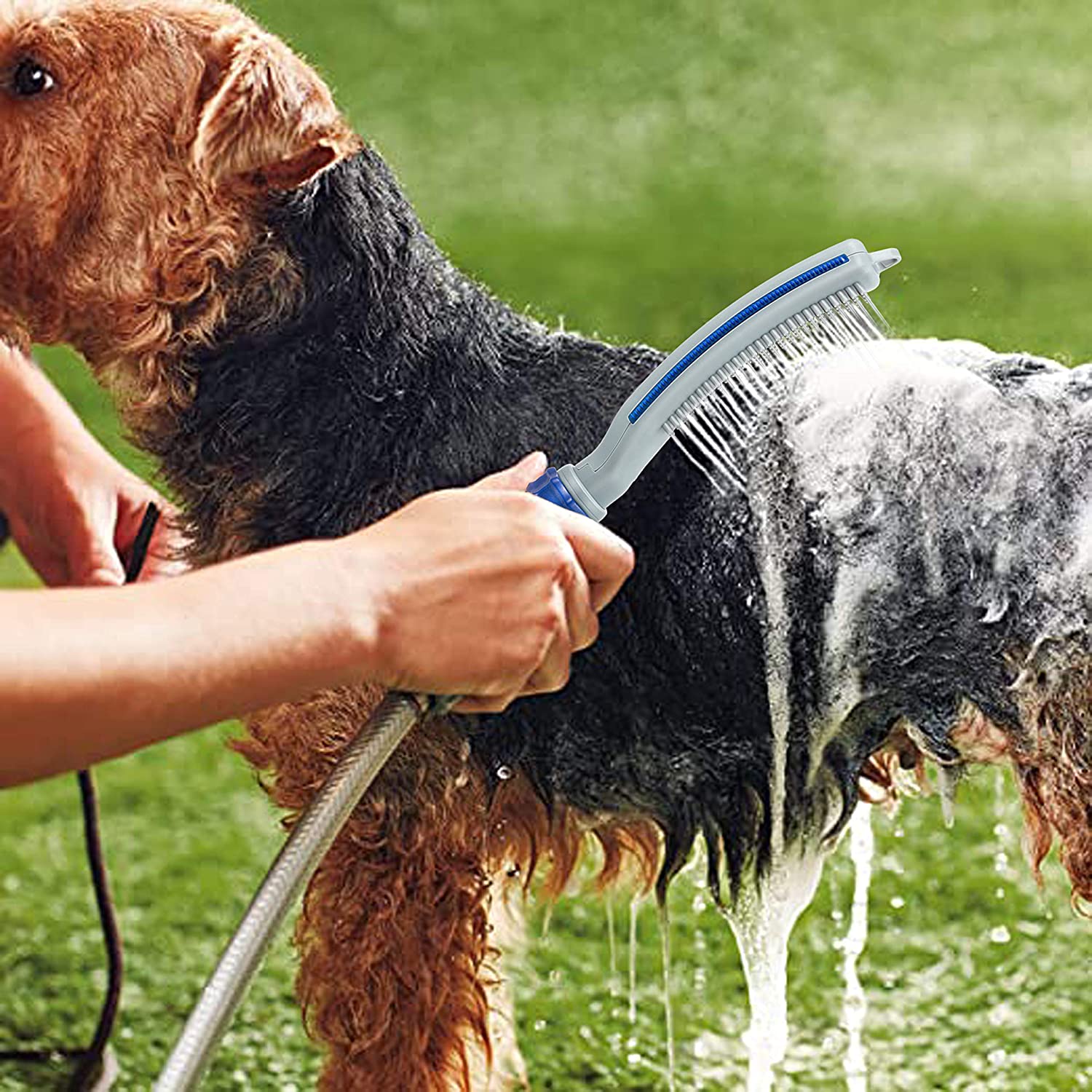 Pet Bath Brush Shower With Water Hose System