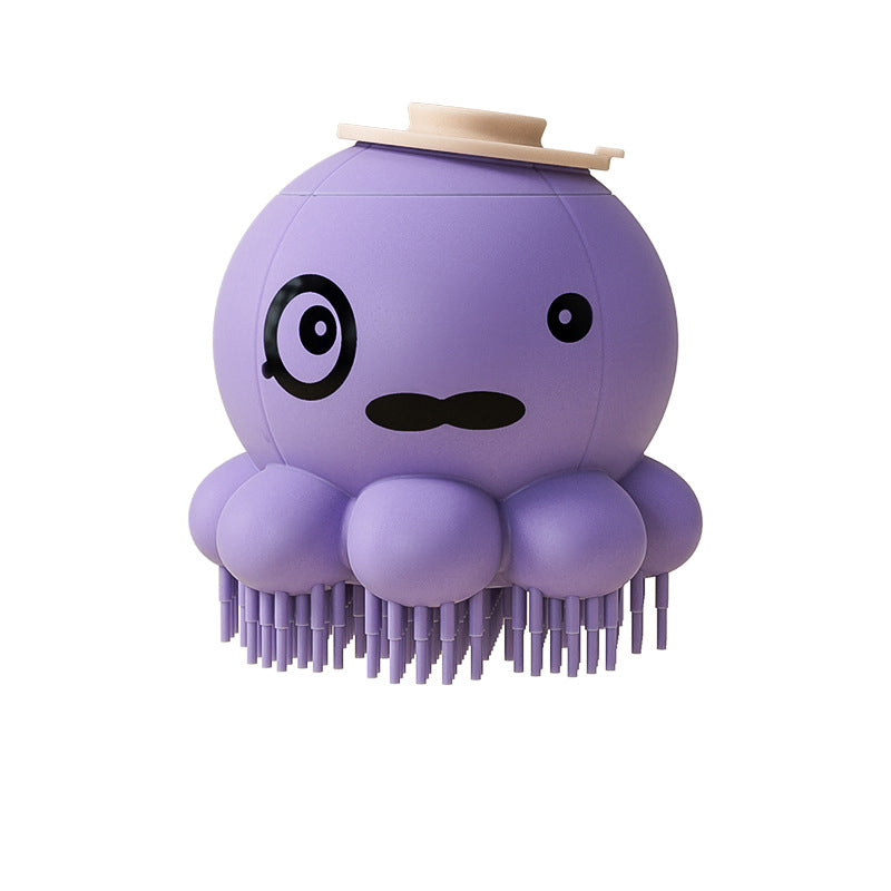 Silicone Pet Bath Brush With Massage And Wash Function