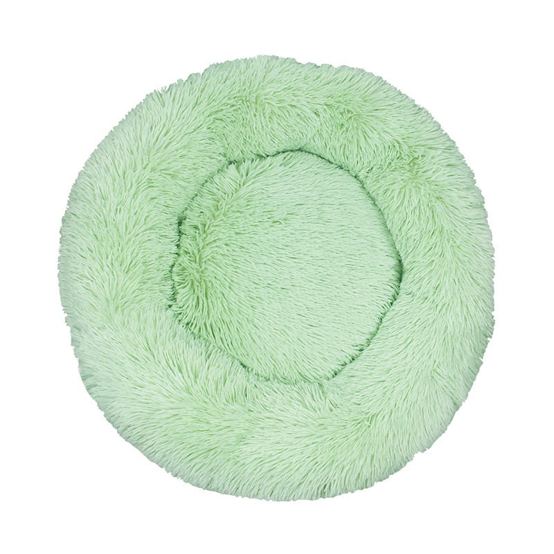 Round Cotton Pet Winter Sleeping Bed For Warm Comfort