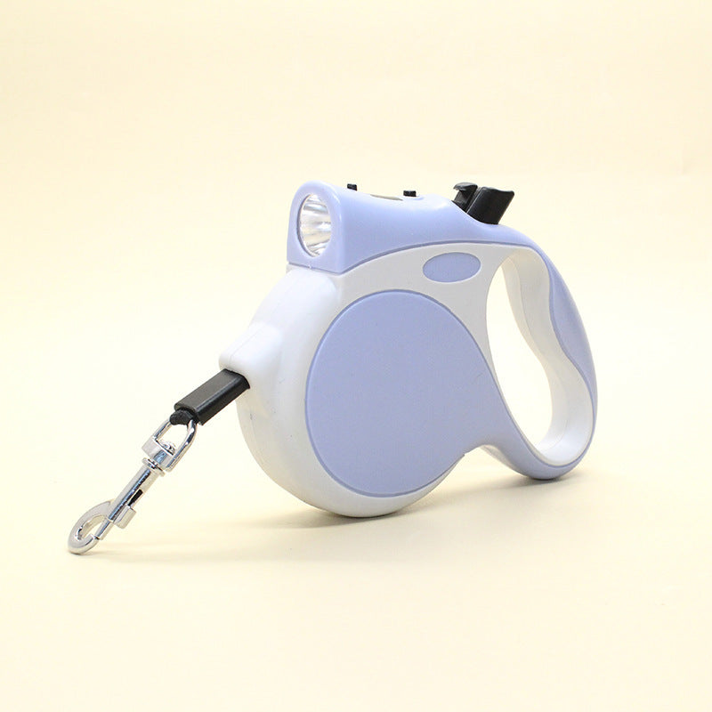 Retractable Pet Leash With Built In Light Rope Leash