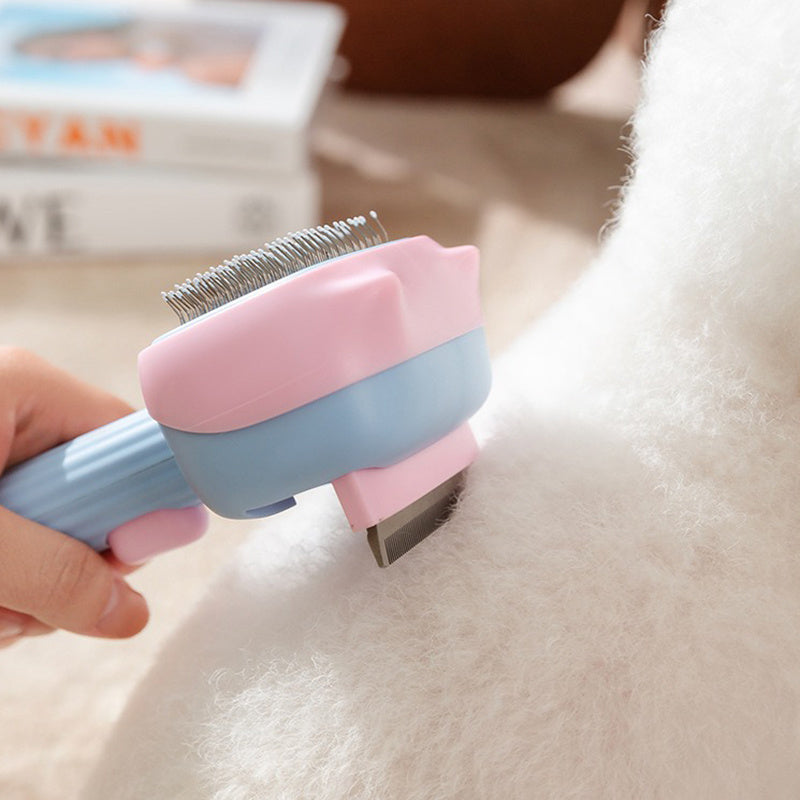Pet Deshedding Grooming Brush For Hair Removal And Shedding Control