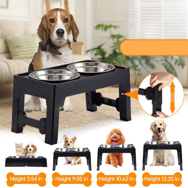 Pet Elevated Feeding Bowl Neck Protection Anti-Tumble Design