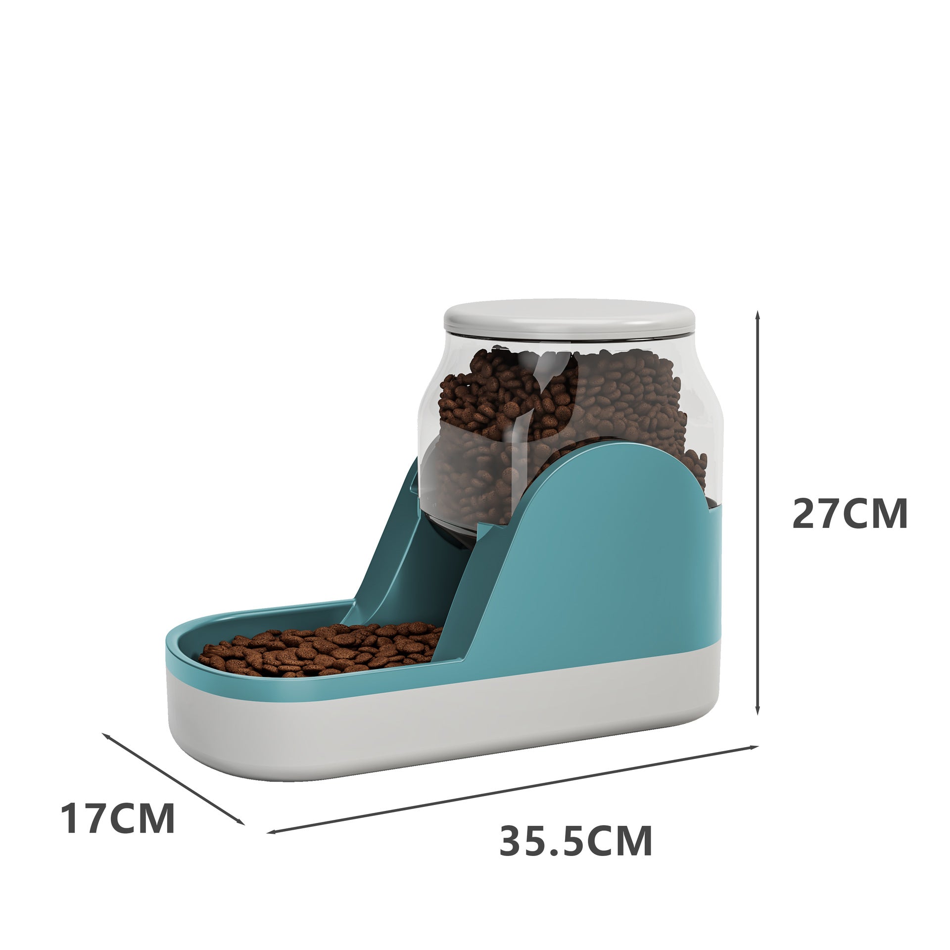 Automatic Pet Food And Water Dispenser With Large Capacity