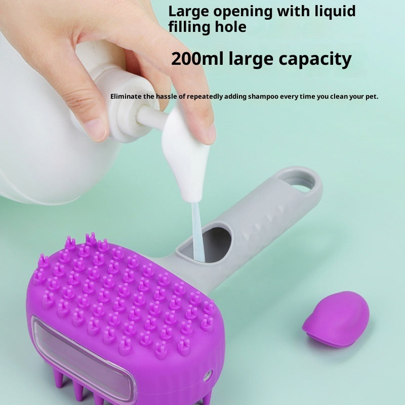 Pet Shower Brush For Bath And Hair Cleaning