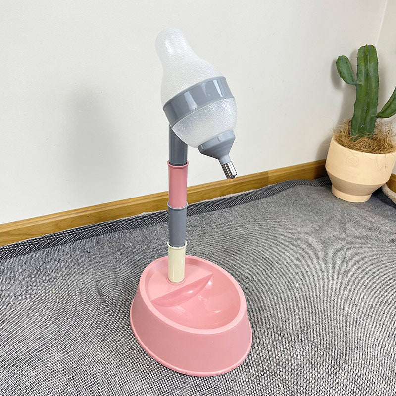 Pet Automatic Water Dispenser Adjustable Height Feeder Bowl