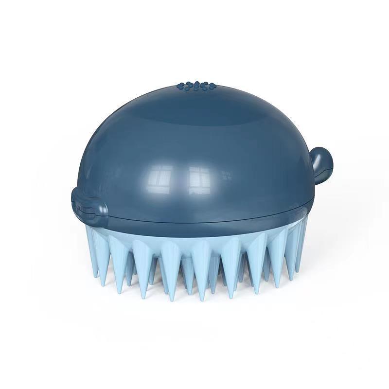 Refillable Pet Bath Brush With Body Wash Applicator
