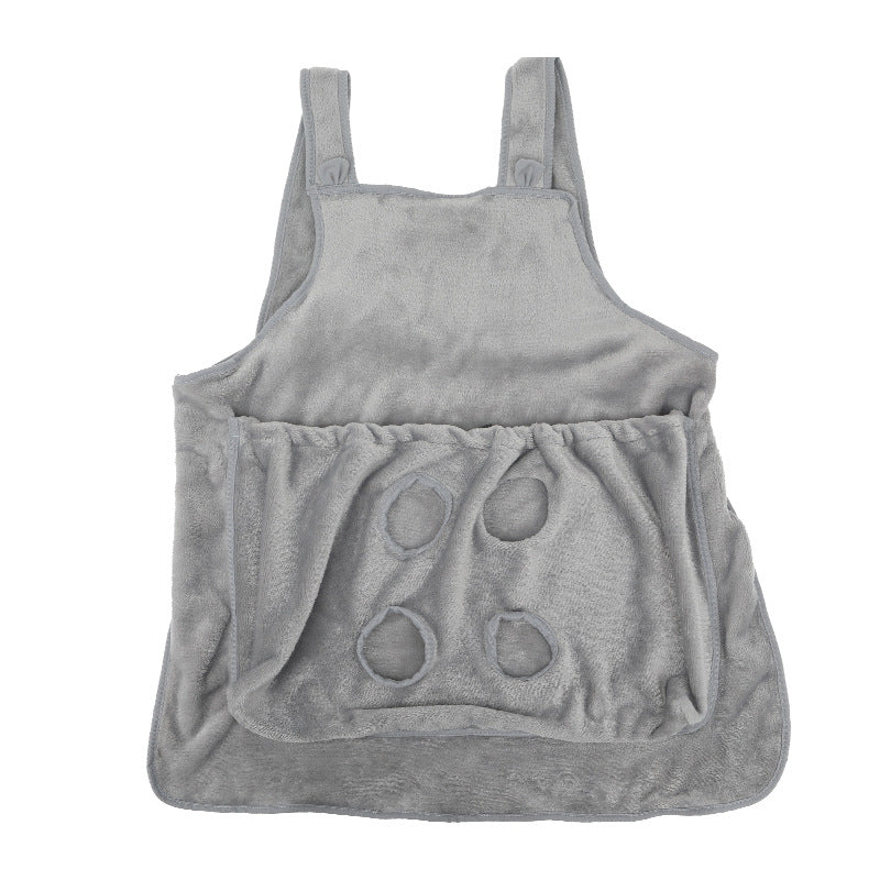 Plush Hanging Chest Pet Carrier Pouch For Outdoor Travel And Comfort