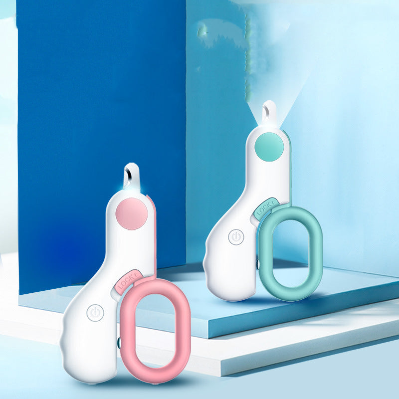 LED Illuminated Mini ABS Pet Nail Trimmer Tool