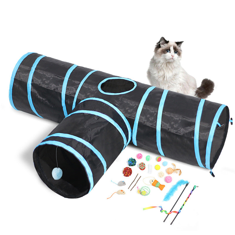 Foldable Pet Tunnel Climbing Toy For Exercise And Play