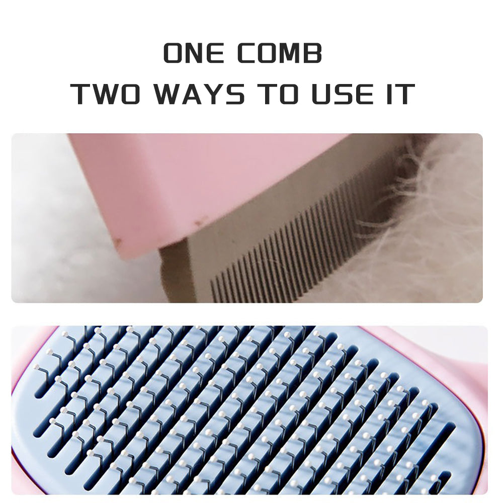 Pet Deshedding Grooming Brush For Hair Removal And Shedding Control