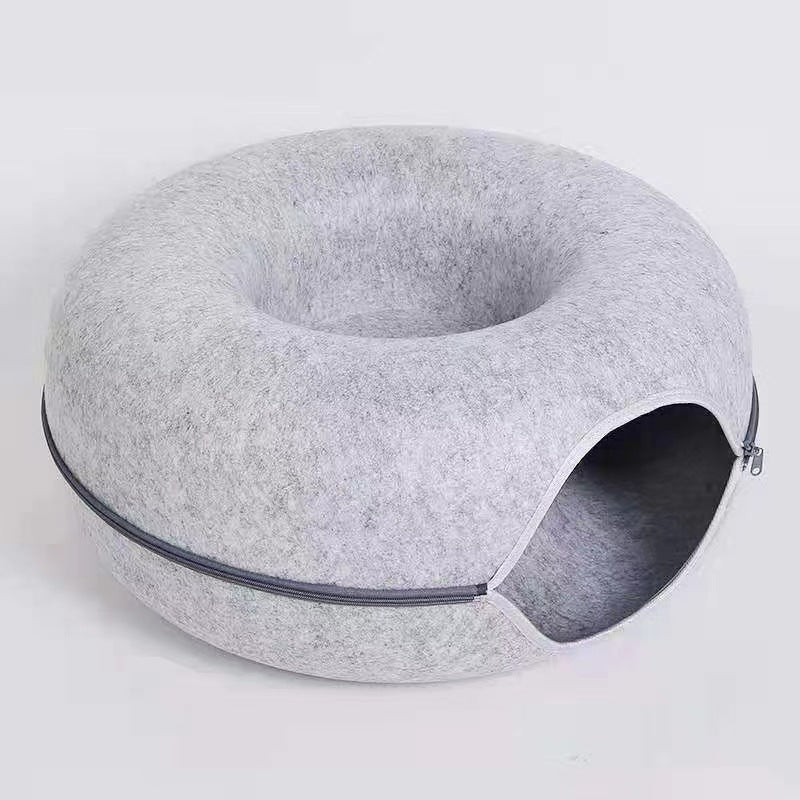 Comfortable Round Pet Tunnel Bed For Rest And Play