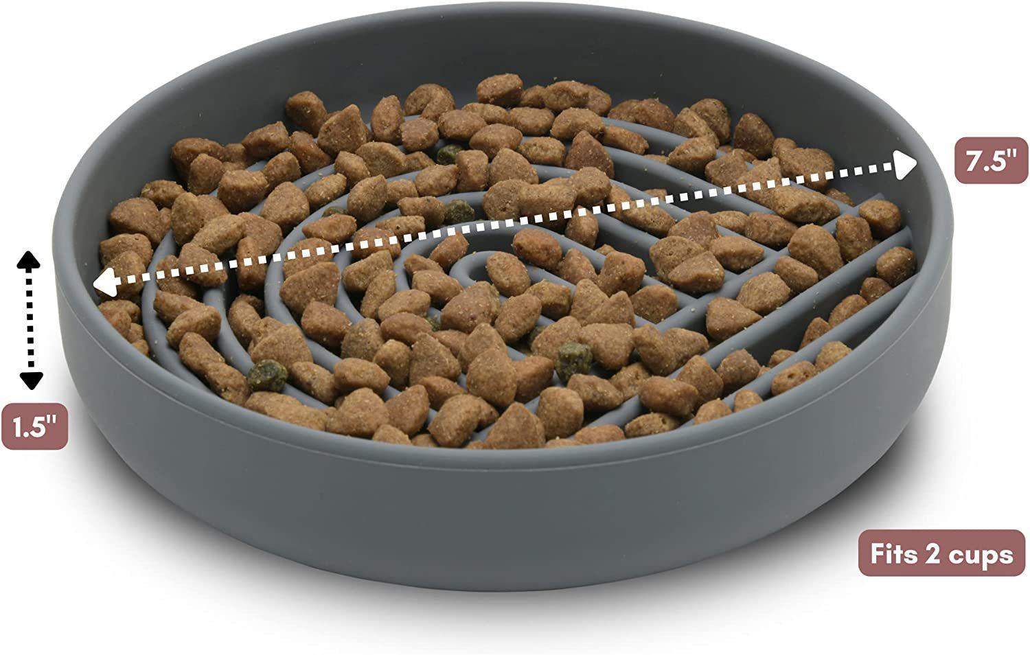Pet Fashion Simple Slow Feeding Food Bowl Dish