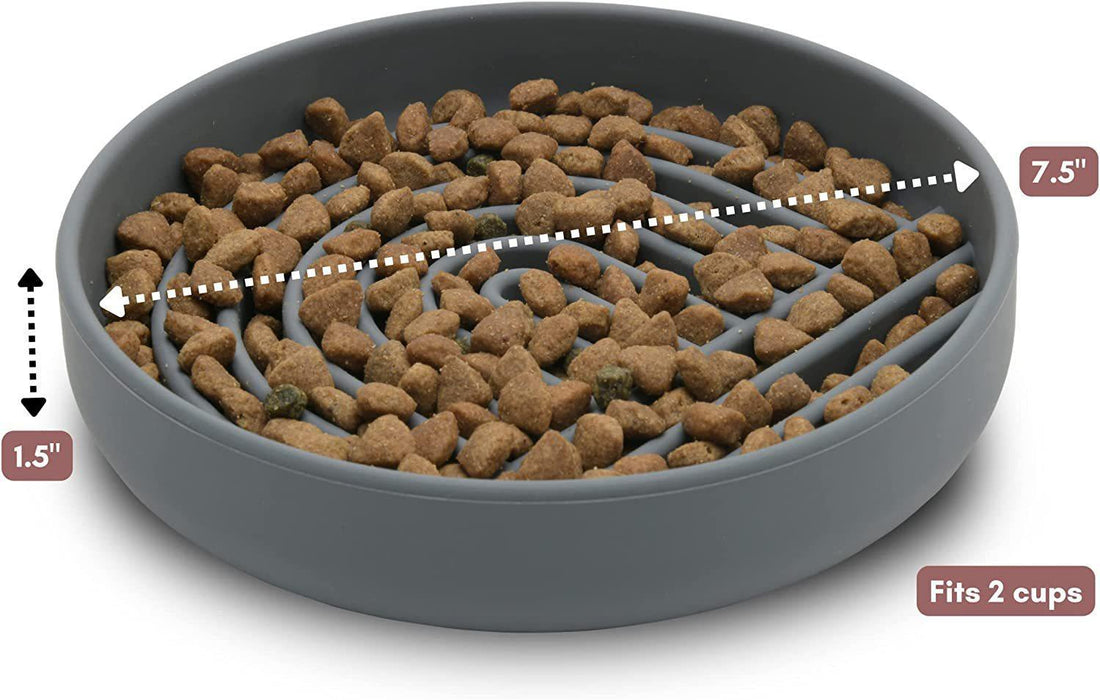 Pet Fashion Simple Slow Feeding Food Bowl Dish