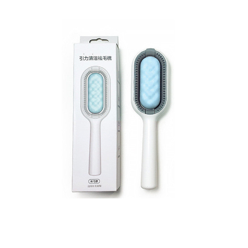 Pet Grooming Dematting Brush With Hair Collection Tank